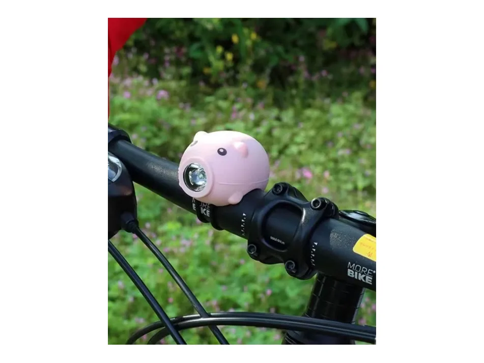 Дитячий ліхтар Green Cycle Piglet з гудком Рожевий — фото 2